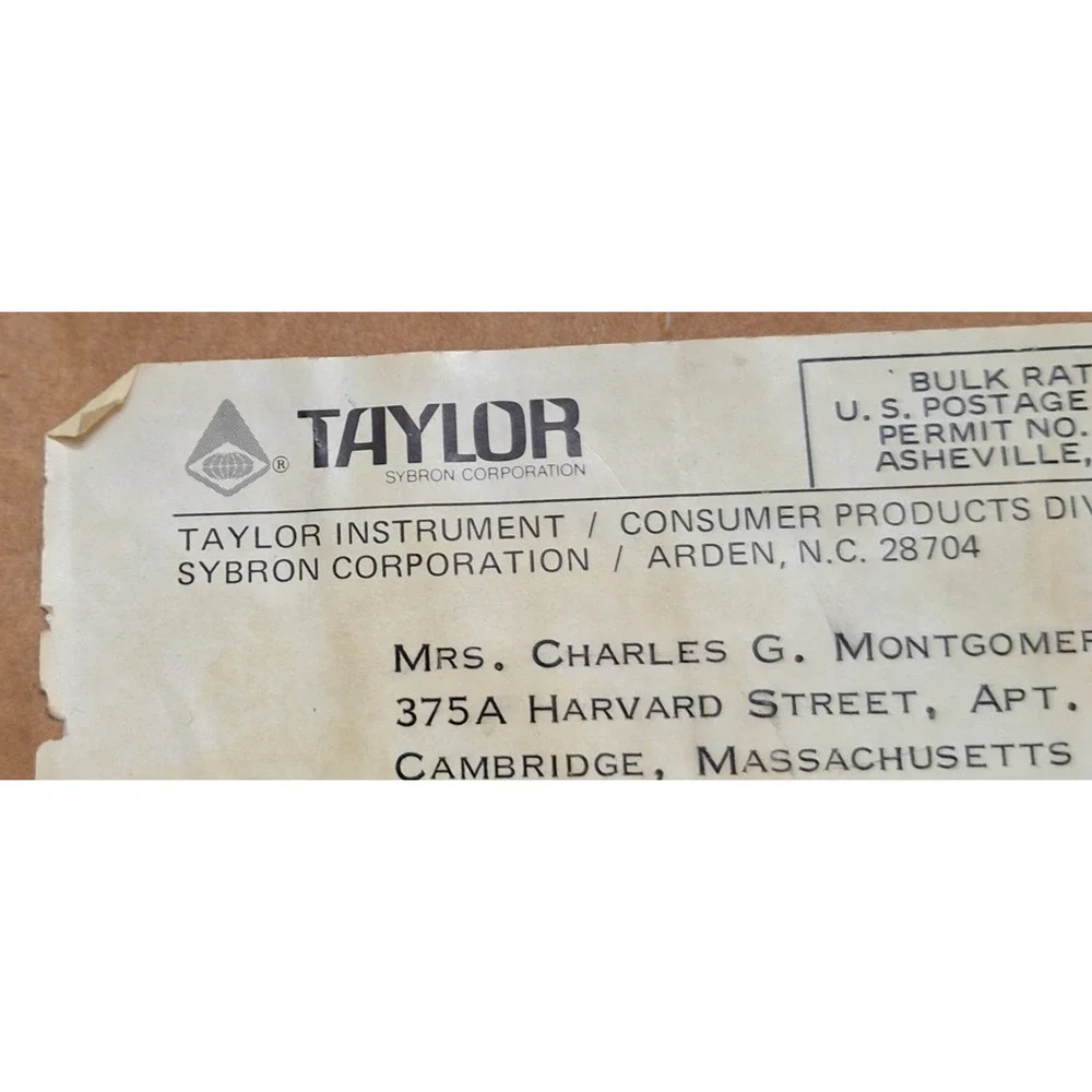 Set of 2 Vintage Taylor TCA Thermometers, Roast Meat and Candy Making
